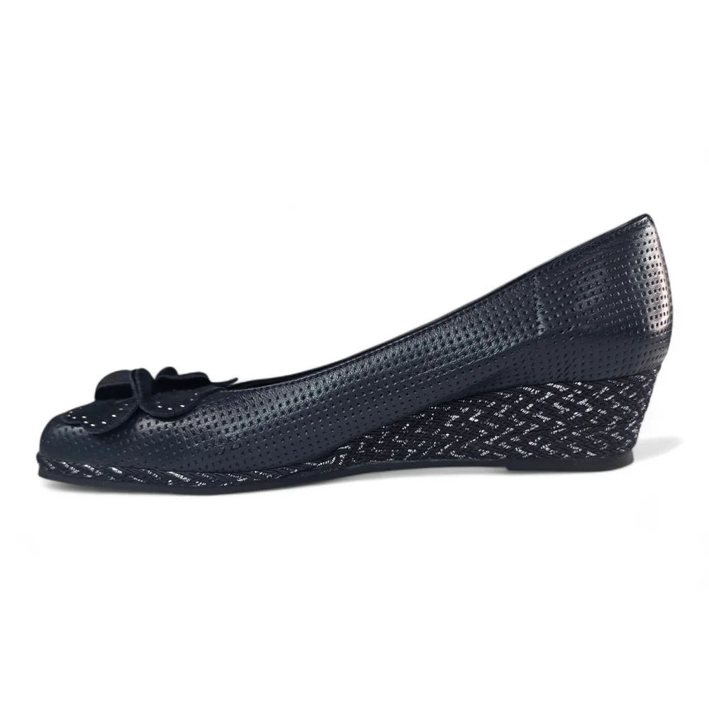 Sesto Meucci Mel Leather Wedge Heels‎ Size 8 Narrow
